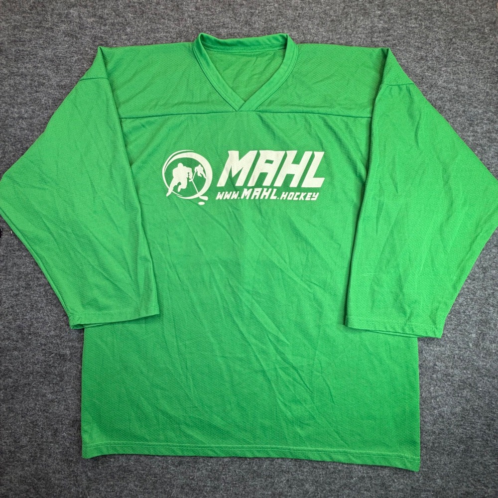 MAHL VKM Hockey Jersey Mens Large Green Mid-Atlantic Hockey League Number 20